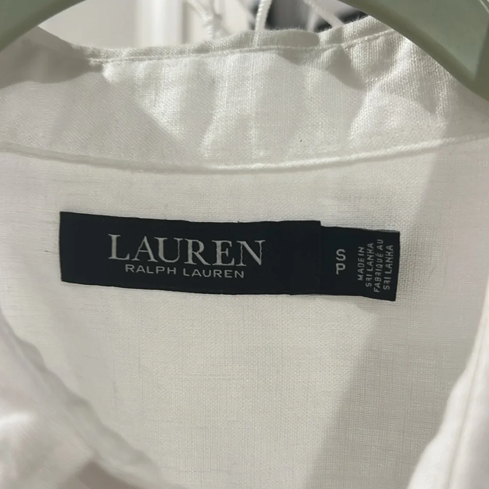 Ralph Lauren linen short sleeve button down.  Pristine condition.  Size S - Picture 3 of 9